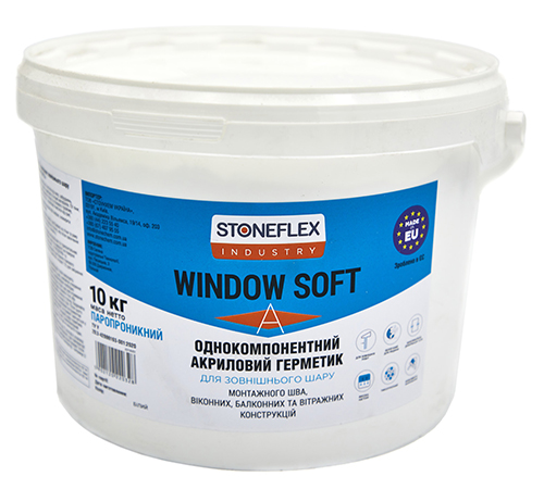 Stoneflex Industry Soft Window A — Акриловий паропроникний герметик