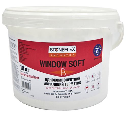 Stoneflex Industry Window Soft B — Акриловий пароізоляційний герметик